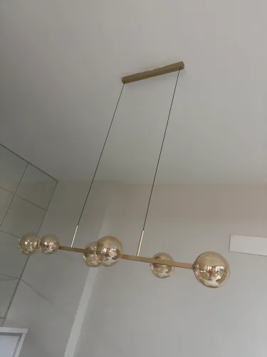 Pendente âmbar/dourado