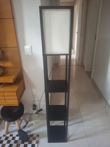 2 Luminárias De Chão 1,60m Abajur De Piso C/ Prateleira