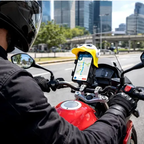 ? Suporte de Celular para Moto e Bicicleta - À Prova d?Água<br>?