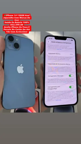 iPhone 14 128GB ( Marcas De Uso ) Saúde Da Bateria 100% Usado
