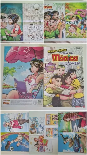 Revista-Pôster Turma da Mônica Jovem - Edição N°1 de Lançamento
