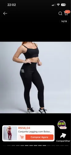 Roupa academia 