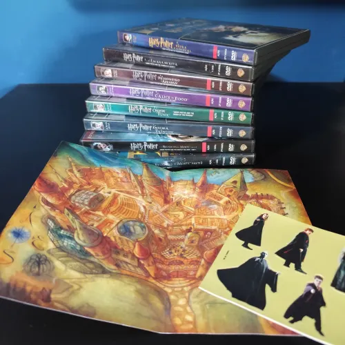 Saga Harry Potter 8 DVDs Originais + Brindes Exclusivos de Coleção!