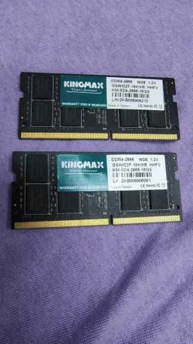 Par de memória ddr4 notebook 2666MHz 2x16gb