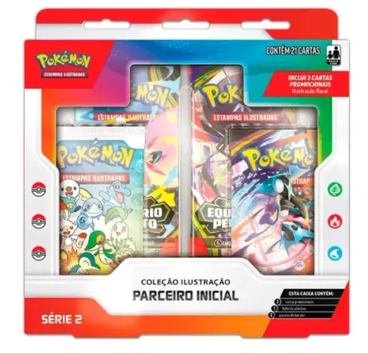 Box Pokémon TCG - Coleção Ilustração Parceiro Inicial - Série 2