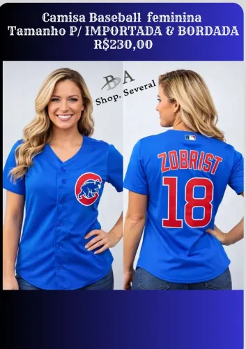 Jersey MLB Baseball Bordada/IMPORTADA tam- P