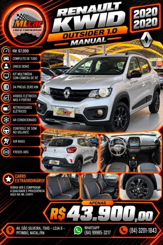 Renault Kwid Outsider 1.0 Flex 12V 5P Mec. 2020
