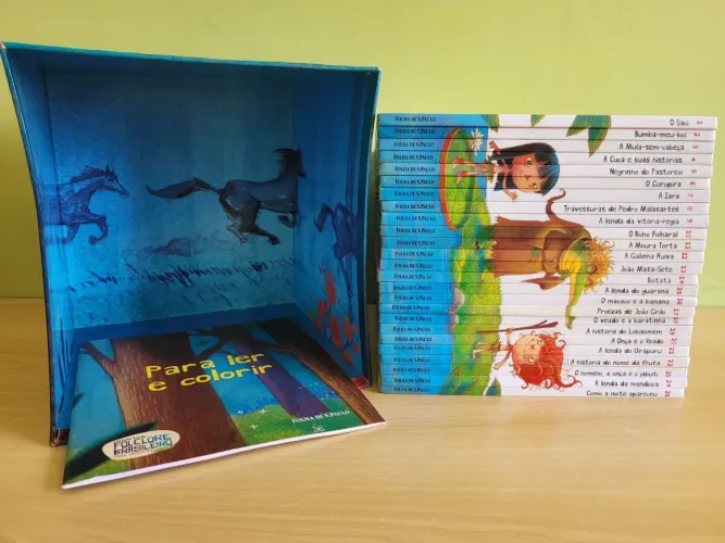Livros. Coleção Folha Folclore Brasileiro para crianças: completo