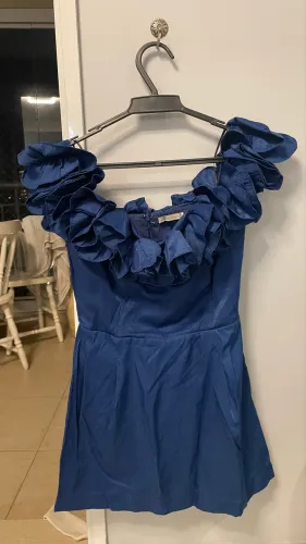 Vestido curto Zara azul marinho - TAM. P - perfeito estado