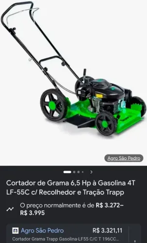 CORTADOR DE GRAMA Trapp 6,5 HP