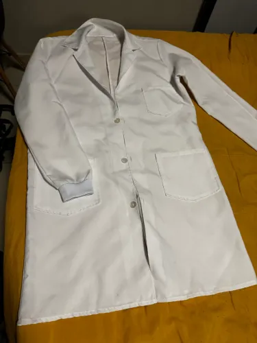 Jaleco/avental branco tamanho P