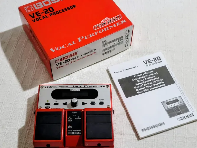 Vocal Processor VE 20 Boss Pedal de Voz - Multiplos Efeitos e Gravação