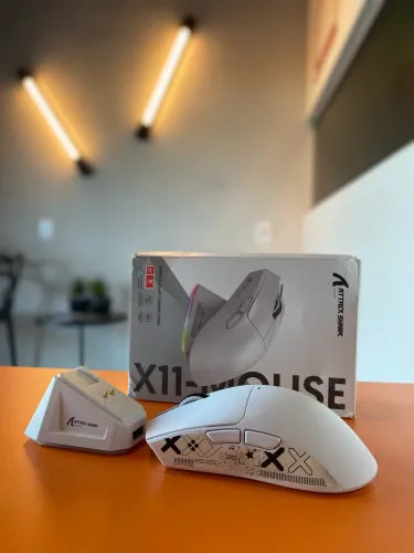 Mouse Gamer Attack Shark X11 - Branco | Semi Novo | Excelente Estado