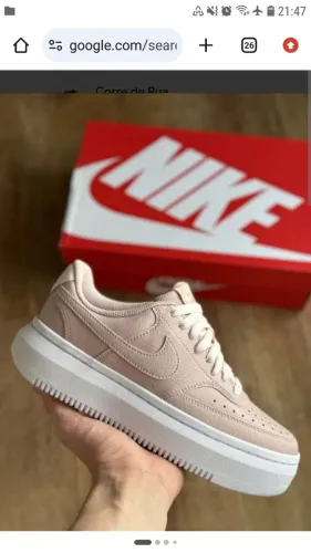 TÊNIS NIKE COURT VISION ALTO ROSA TAM 36