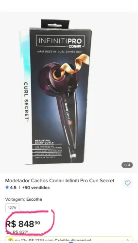 Modelador Cachos Conair Infiniti Pro Curl Secret