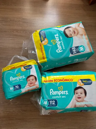 Fraldas Pampers Confort Sec Tamanho M