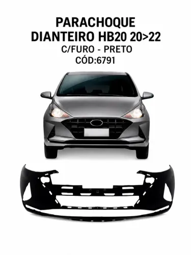 Parachoque Dianteiro do HB20 20/22 preto 