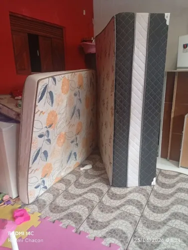 Cama box casal e colchão D23