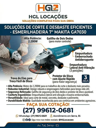Esmerilhadeira 7"