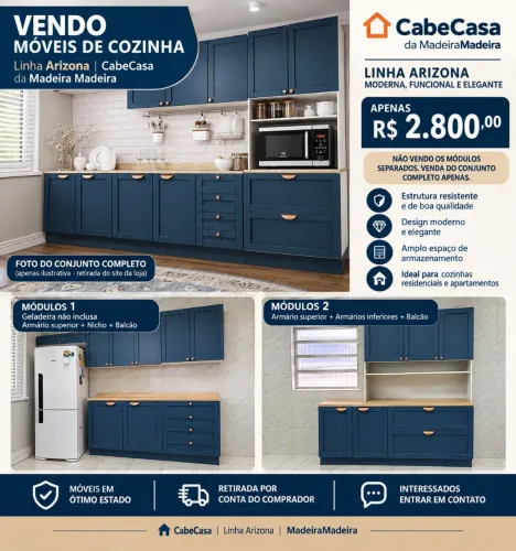Vendo móveis de cozinha - ótimo estado