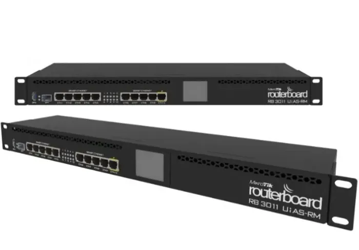 Roteador Routerboard Mikrotik Rb 3011 uias-rm L5 10 portas Gigabit + porta SFP Fibra óptic
