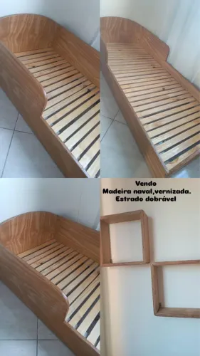 VENDO Cama Madeira naval + 2 nichos