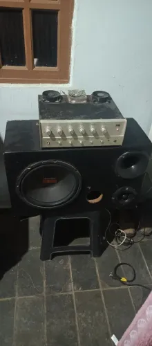 Caixa trio com cabeçote amplificador yang 850