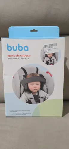 Apoio de Cabeça para Assento de Carro Buba - Grafite (Com caixa original)