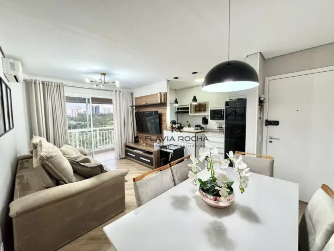 Condomínio Hit Alphaville - Lindo Apartamento Mobiliado com 2 dormitórios para alugar, 66 