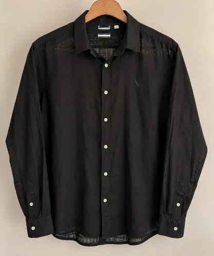 Camisa Reserva Flame Masculina Manga Longa Preta 3G