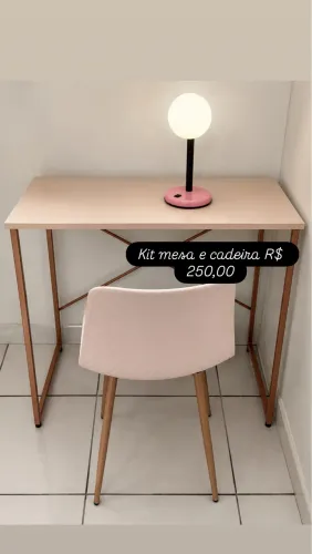 Kit mesa e cadeira
