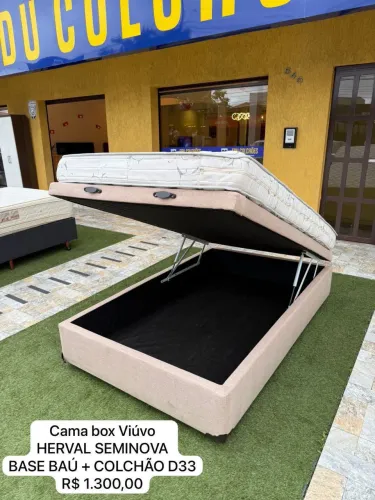 Cama box baú Viúvo HERVAL SEMINOVO TOP - ENTREGAMOS 