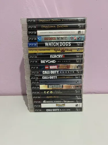 Lote com 18 jogos ps3 sendo 1 lacrado 