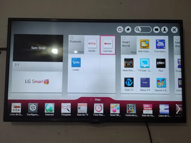 Tv Smart LG 42 polegadas funcionando perfeitamente.