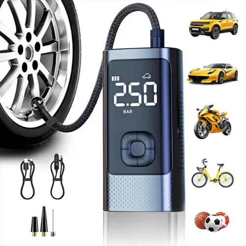 Promoção Shopee! Compressor de Ar Portátil - Calibragem Rápida e Fácil
