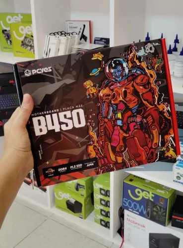 Placa Mãe B450 AMD, Nova.