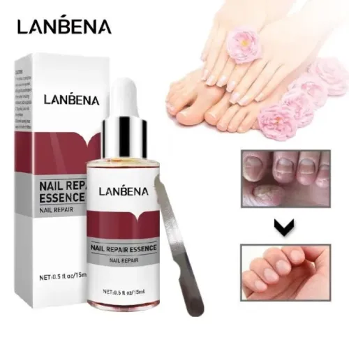 2x Lanbena Essência Para Tratamento De Fungos Nas Unhas 15ml Cada