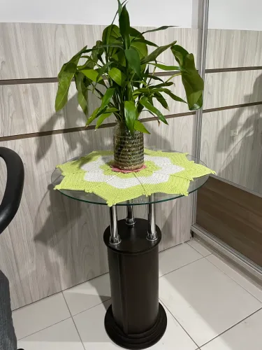 Mesa de canto vidro