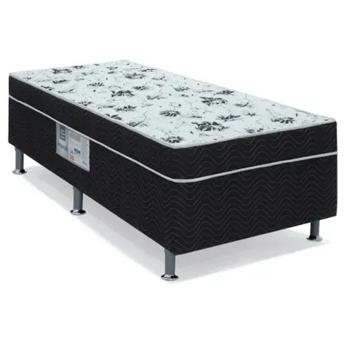 Cama Box solteiro ortobom sem colchão 
