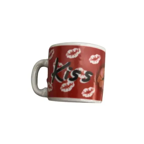 Mini Caneca Coleção Kiss Estampa Beijos Decorativa