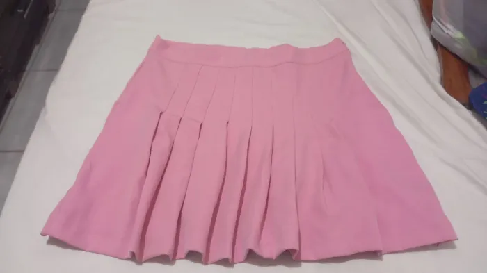 Saia Rosa Plissada tamanho 44/46