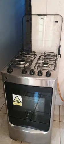 Fogão Consul 4 Bocas Inox - Acendimento Elétrico