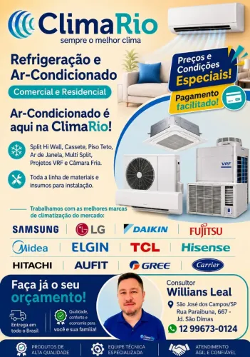 Ar Condicionado Frio e Quente/Frio BARATO! A partir de R$ 1.500!
