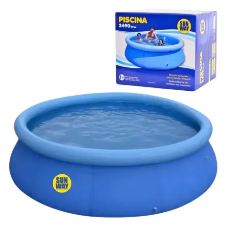 Piscina inflável redonda 2400L