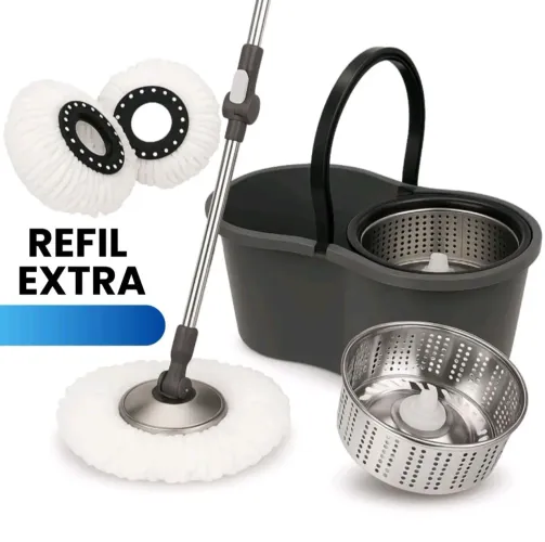 Mop Com Centrifuga Giratória Inox - Disponível a pronta entrega ?
