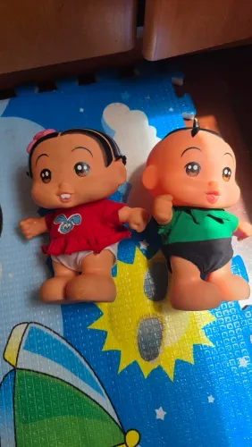 Boneco Mônica e Cebolinha