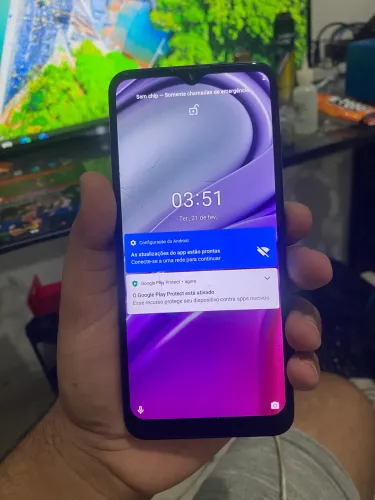 Moto G20 com defeito na câmera 