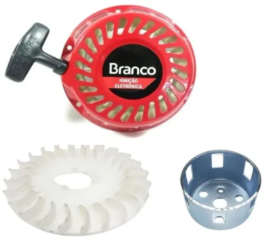 Partida Retratil + Copo Do Volante + Ventoinha - Motor 5,5hp