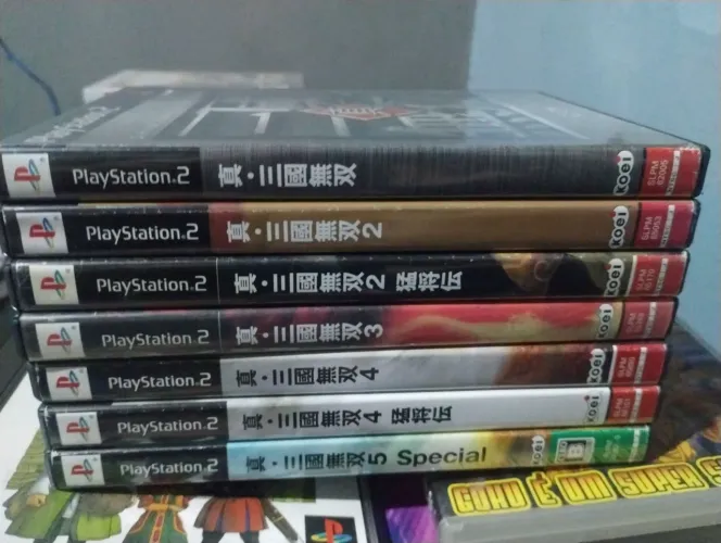 Lote de jogos Shin Sangokumusou PS2 originais saga completa