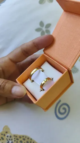 Par de alianças de ouro 8 k
